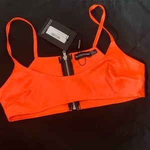 Pretty Little Things Orange Bralette Top
